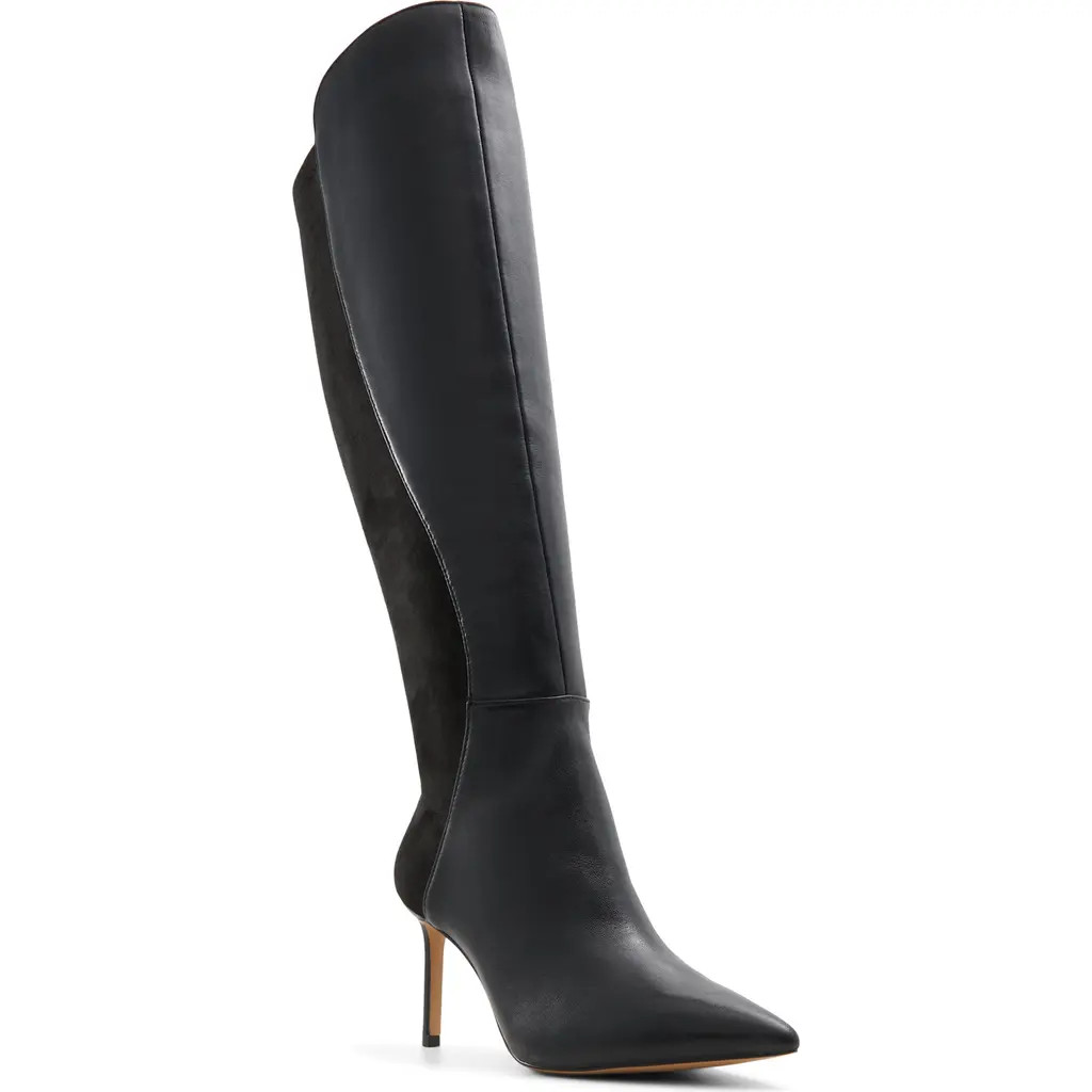 ALDO Romee Pointed Toe Knee High Boot in Black at Nordstrom Rack, Size 8 | Nordstrom Rack