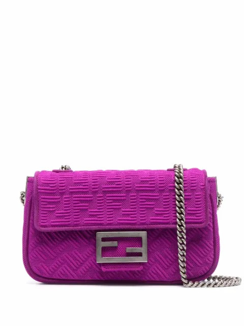 Baguette textured-logo shoulder bag | Farfetch (UK)
