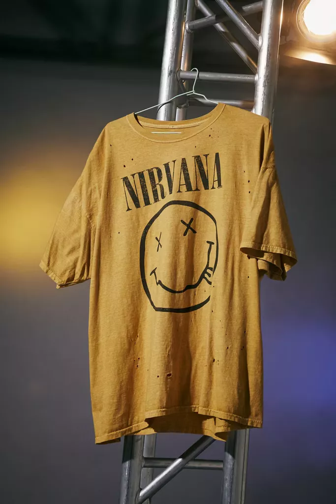 Urban Outfitters Nirvana T-shirt Dress in Blue