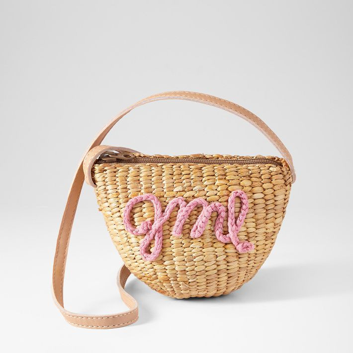 Seagrass Monogrammed Crossbody | Mark and Graham