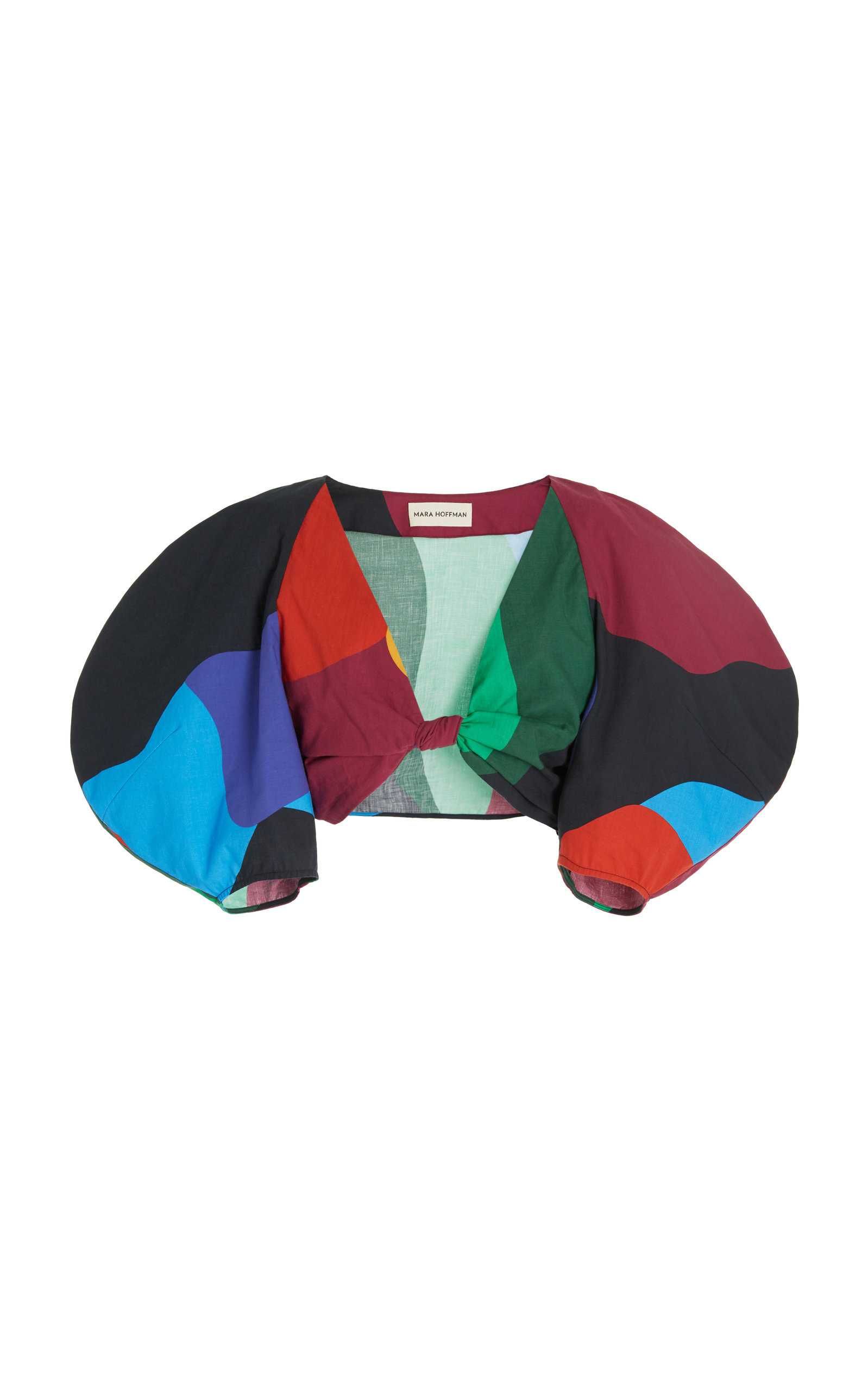 Raya Printed Hemp Cropped Top | Moda Operandi (Global)