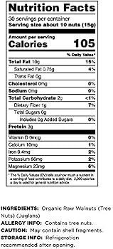 Terrasoul Superfoods Organic Raw Walnuts, 2 Lbs (2 Pack) - Chandler Variety | Fresh | Light Color | Amazon (US)