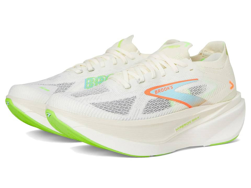 Brooks Hyperion Max 3 Women's Running Shoes Coconut/Green Gecko/Pink Clay: 11 B - Medium | Zappos.com