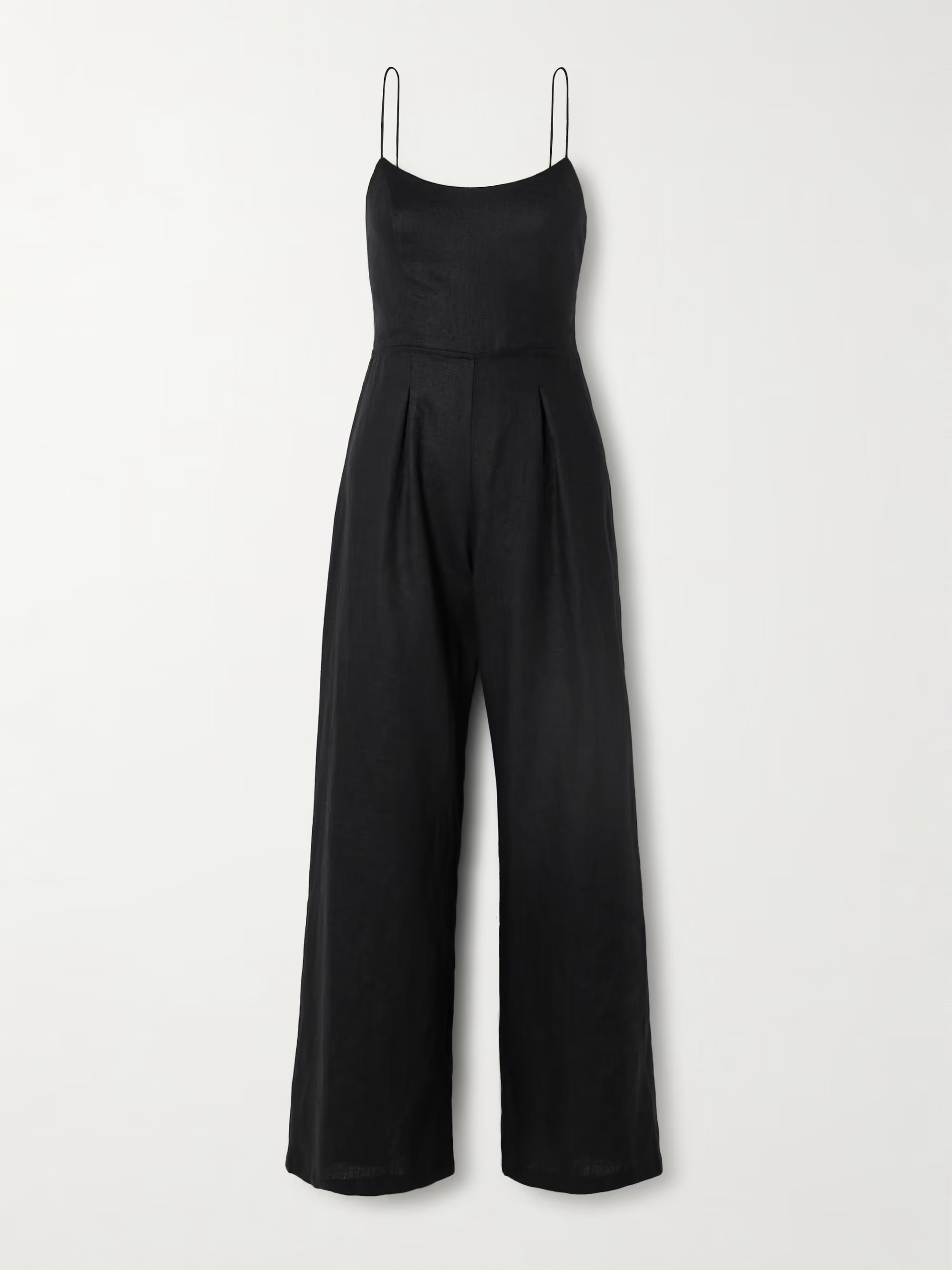 FAITHFULL Antibes open-back pleated linen jumpsuit | NET-A-PORTER | NET-A-PORTER (UK & EU)