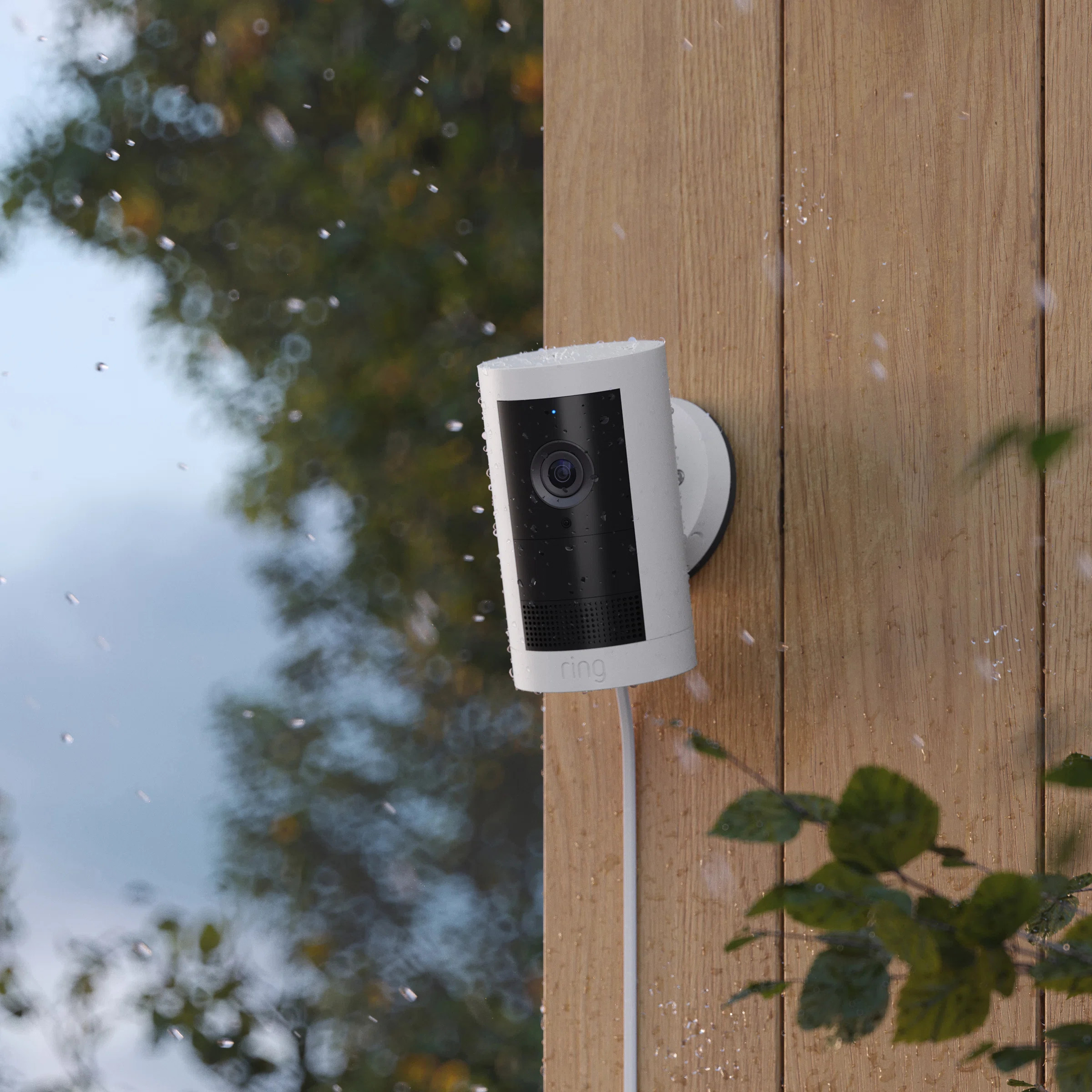 Ring Outdoor Cam Plus Plug-in - White | Wayfair North America
