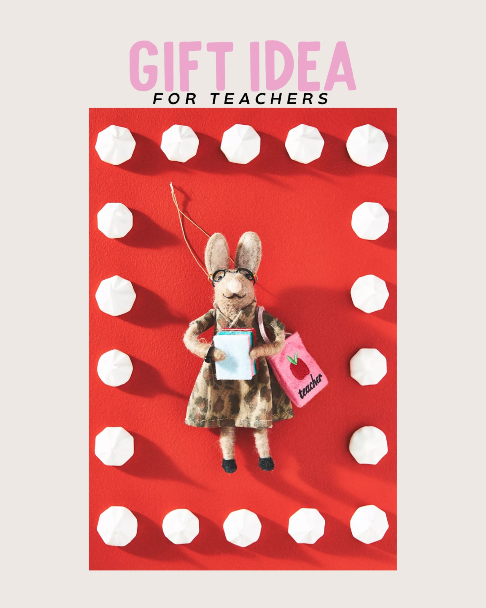 Teacher gift idea! Cute felt teacher ornament! 

#LTKHolidaySale #LTKHoliday #LTKGiftGuide