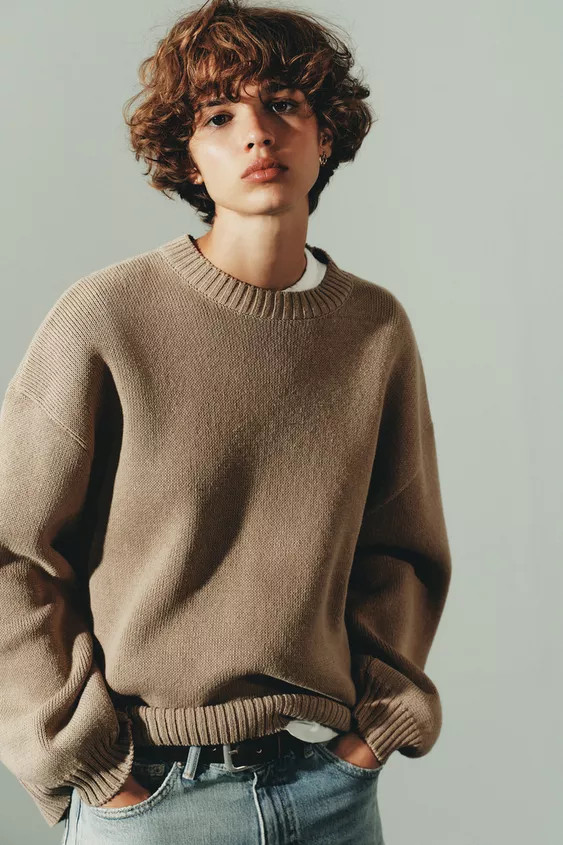 OVERSIZED KNIT SWEATER | Zara US