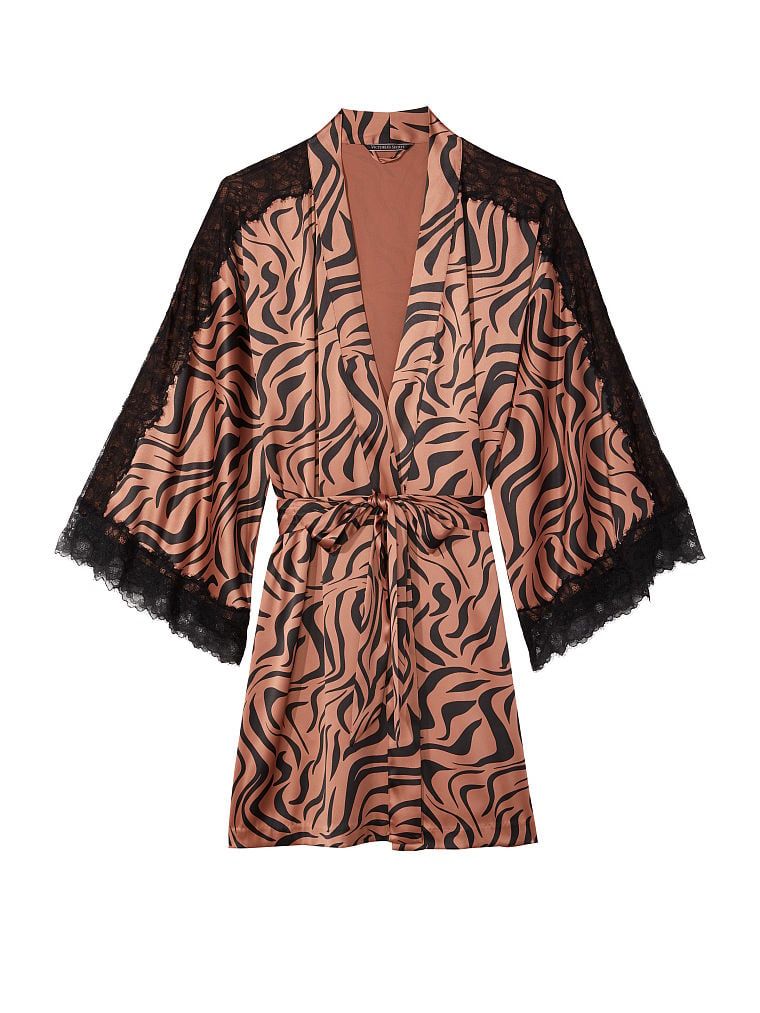 Luxe Satin Lace Inset Robe | Victoria's Secret (US / CA )