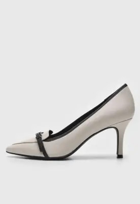 Scarpin Loucos E Santos Tira Fivela Branco | Dafiti (BR)