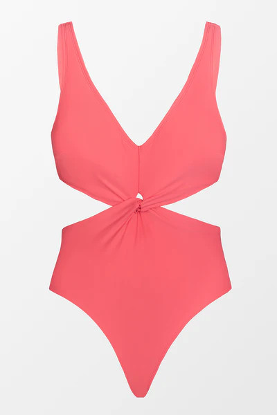 Paluma Twist Front Cutout One Piece Swimsuit | Cupshe
