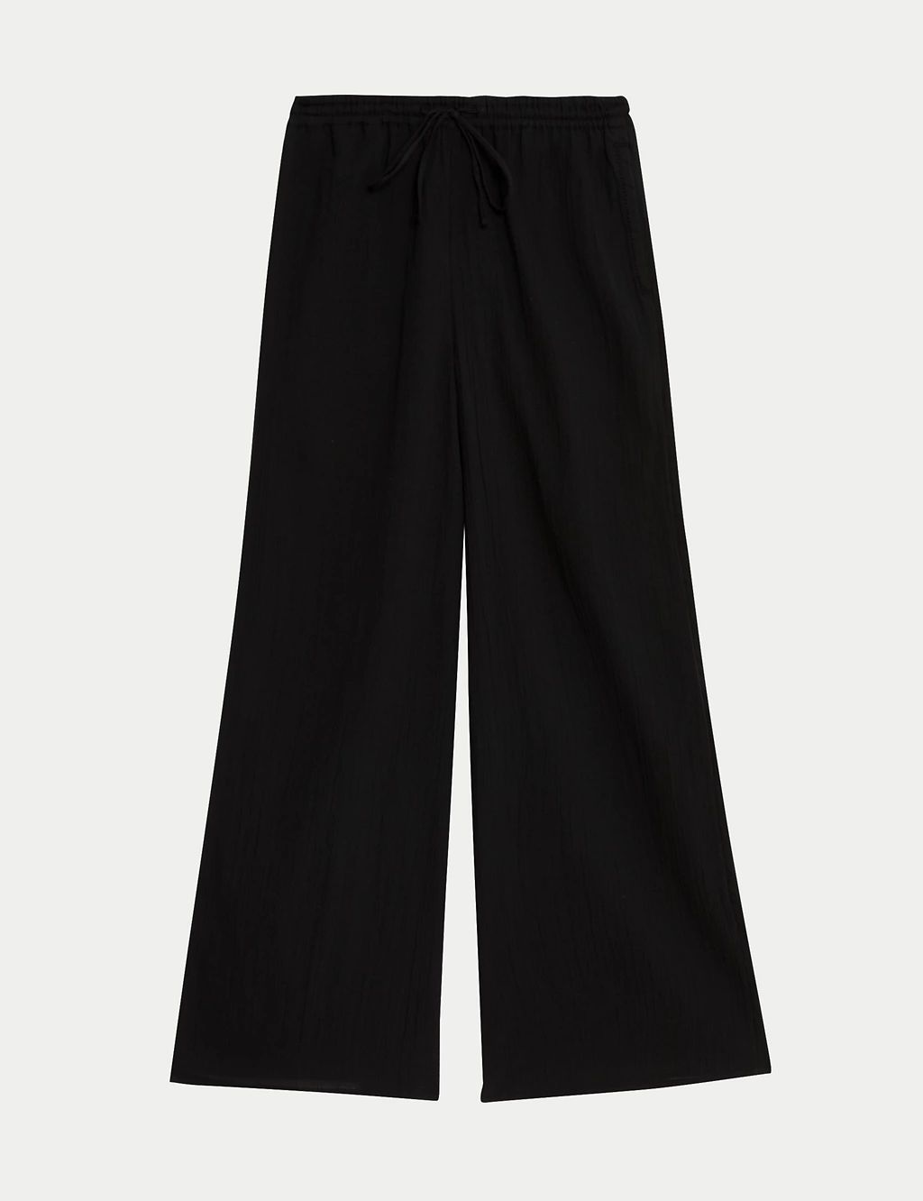 Pure Cotton Wide Leg Trousers | Marks & Spencer (UK)