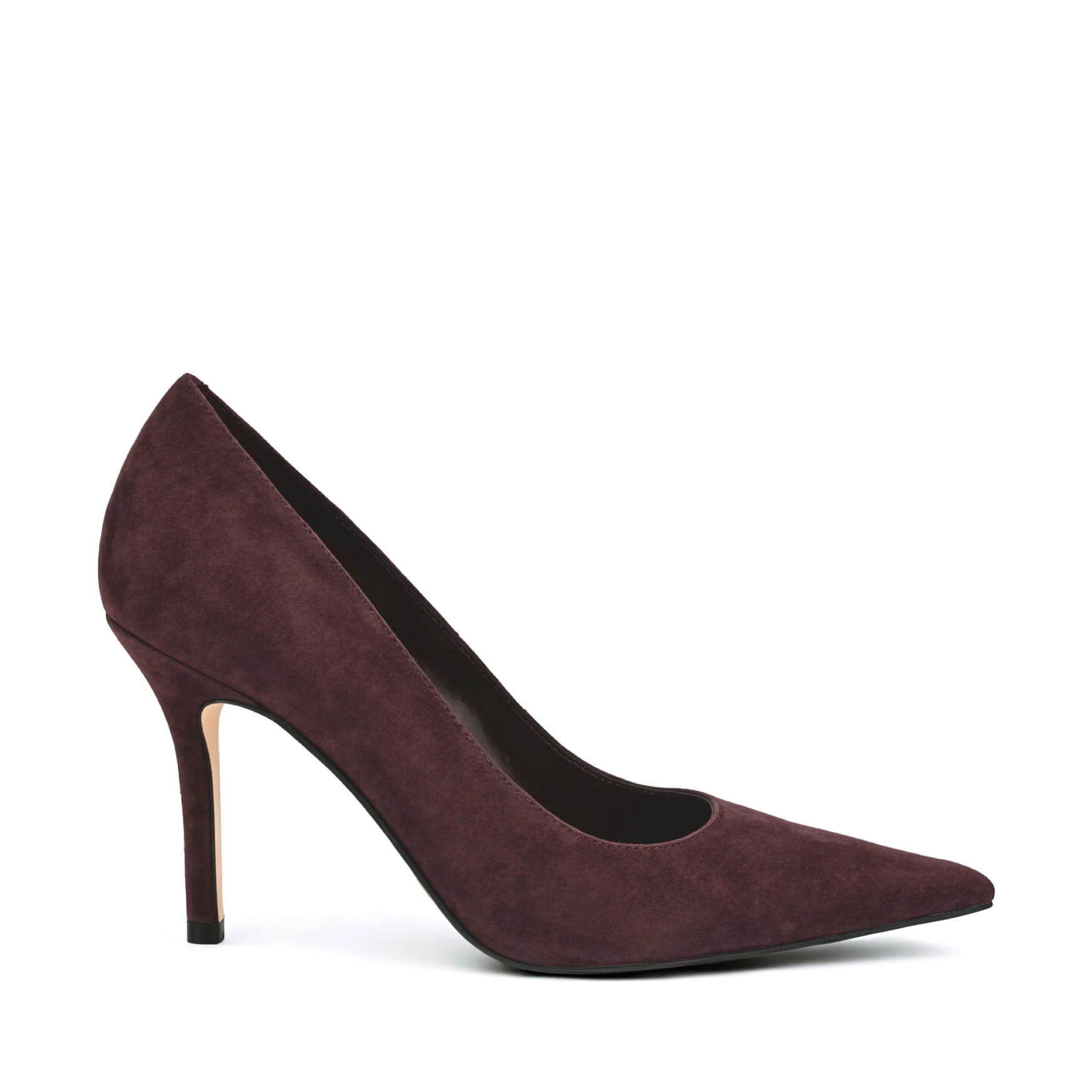 Women's Gemmha Leather Pointy Toe Pumps - Burgundy Suede | Nine West | Nine West (US)