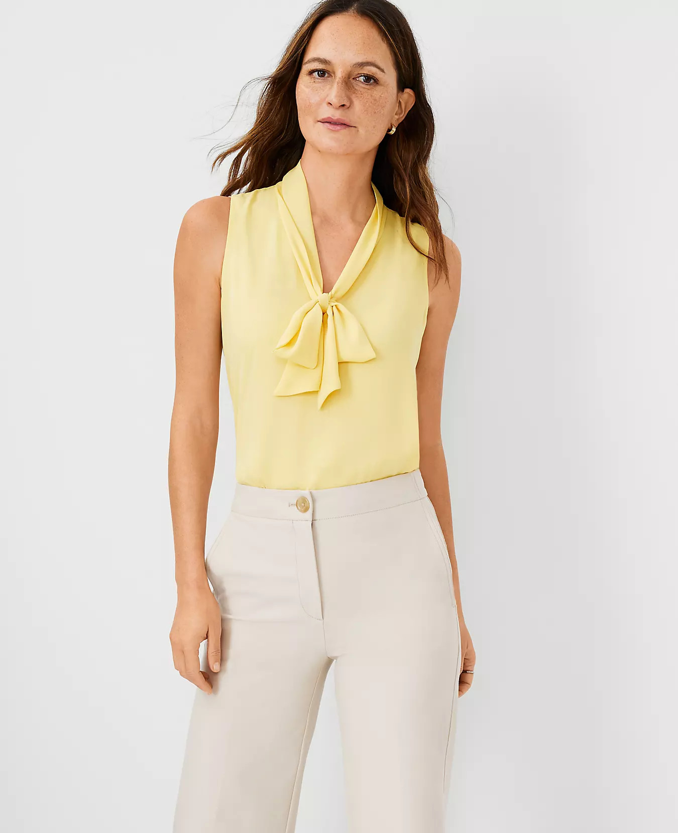 Bow Neck Shell | Ann Taylor (US)