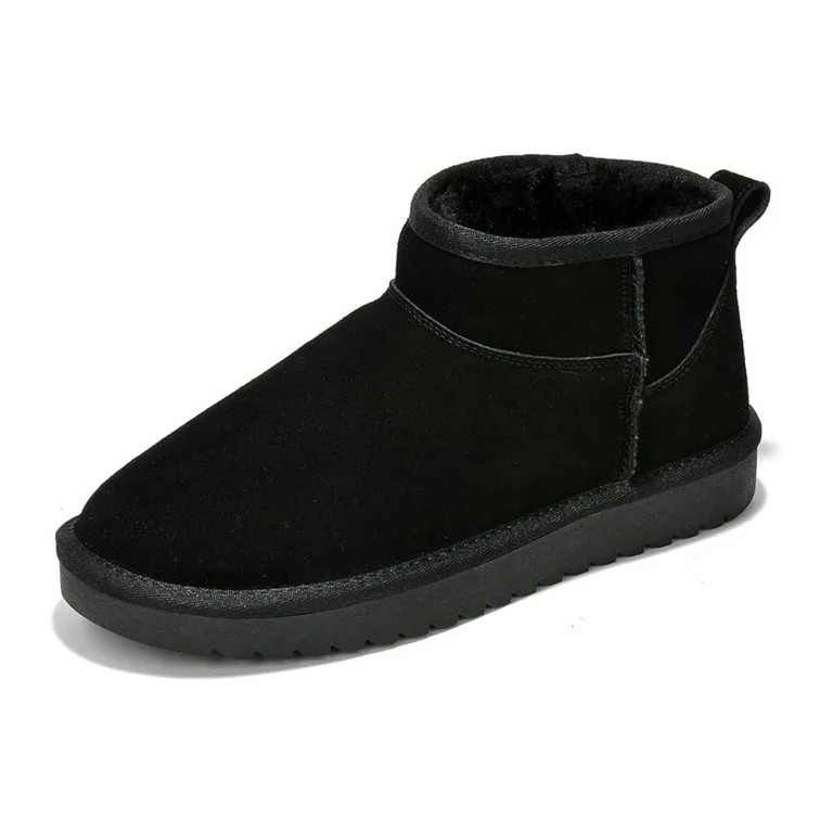 Project Cloud 100% Genuine Suede Snow Boots - Ankle Boots for Women (Hippy) | Walmart (US)