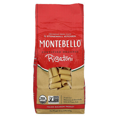 Montebello, Organic Rigatoni, 16 oz (454 g) | iHerb