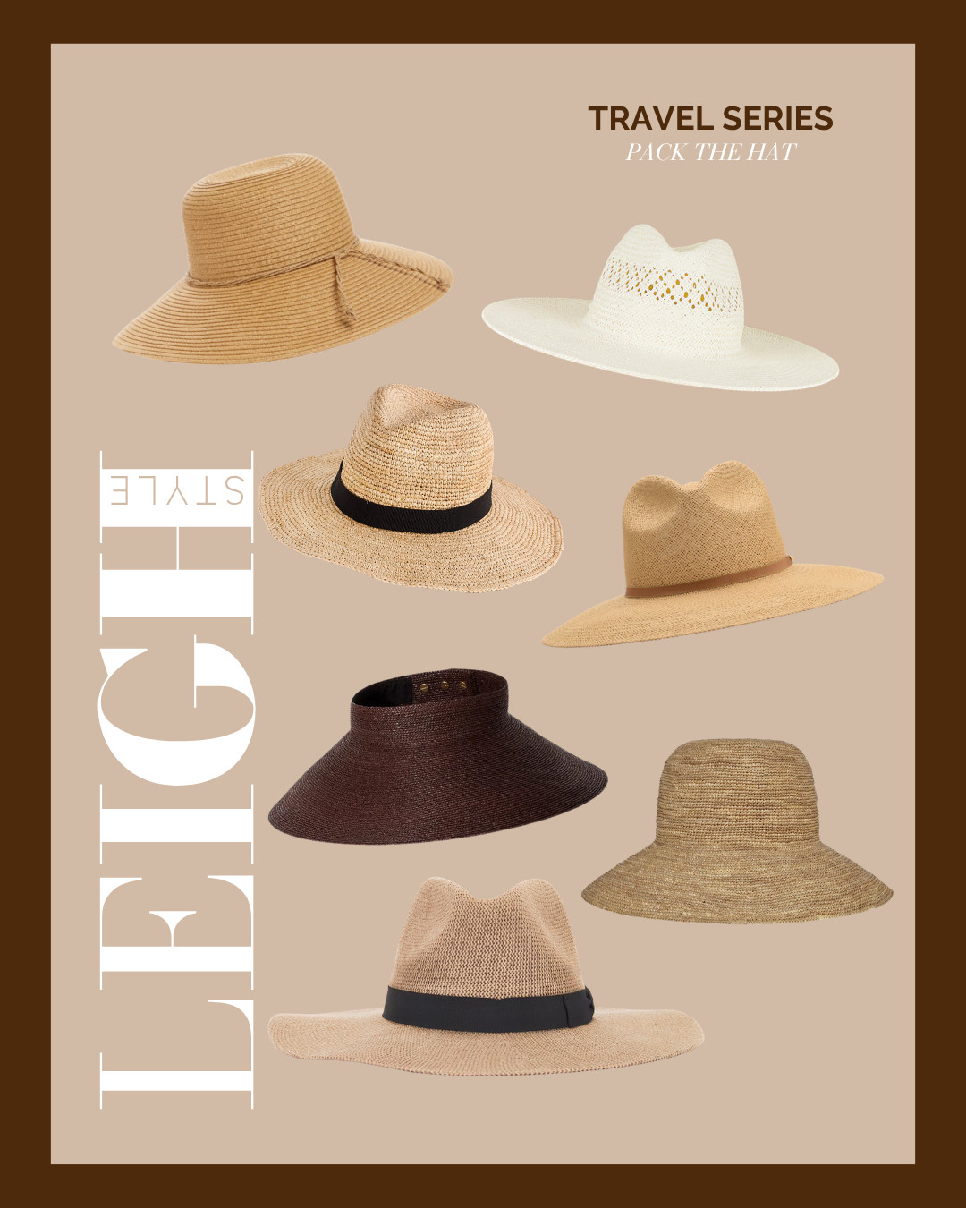 Pack the hat and complete your getaway look with timeless woven textures and effortless summer style.

#TravelSeries #PackTheHat #SummerAccessories #HatStyle #ResortWear #VacationStyle #SummerEdit #EffortlessStyle #BeachReady #TravelEssentials
 

 #LTKSeasonal #LTKTravel