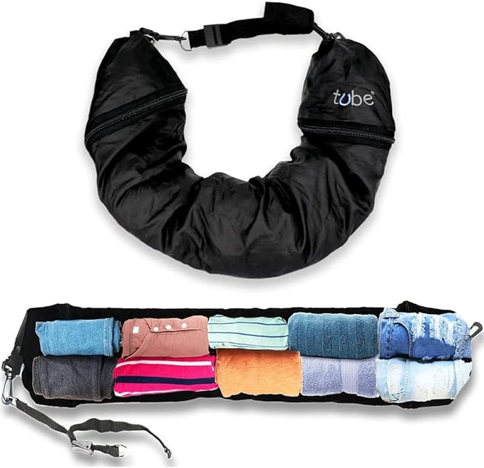 TUBE Pillow You Stuff With Clothes – Transforms Into Extra Luggage without Excess Fees - Fits U... | Amazon (US)