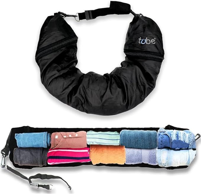 TUBE Pillow You Stuff With Clothes – Transforms Into Extra Luggage without Excess Fees - Fits U... | Amazon (US)