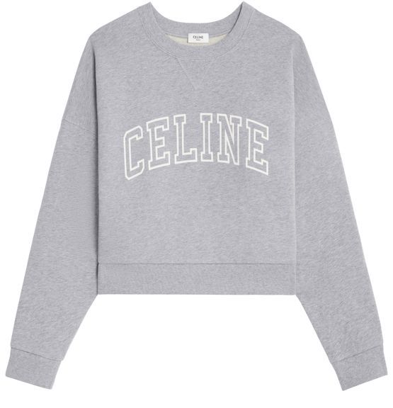 Celine loose sweatshirt in cotton fleece | 24S US