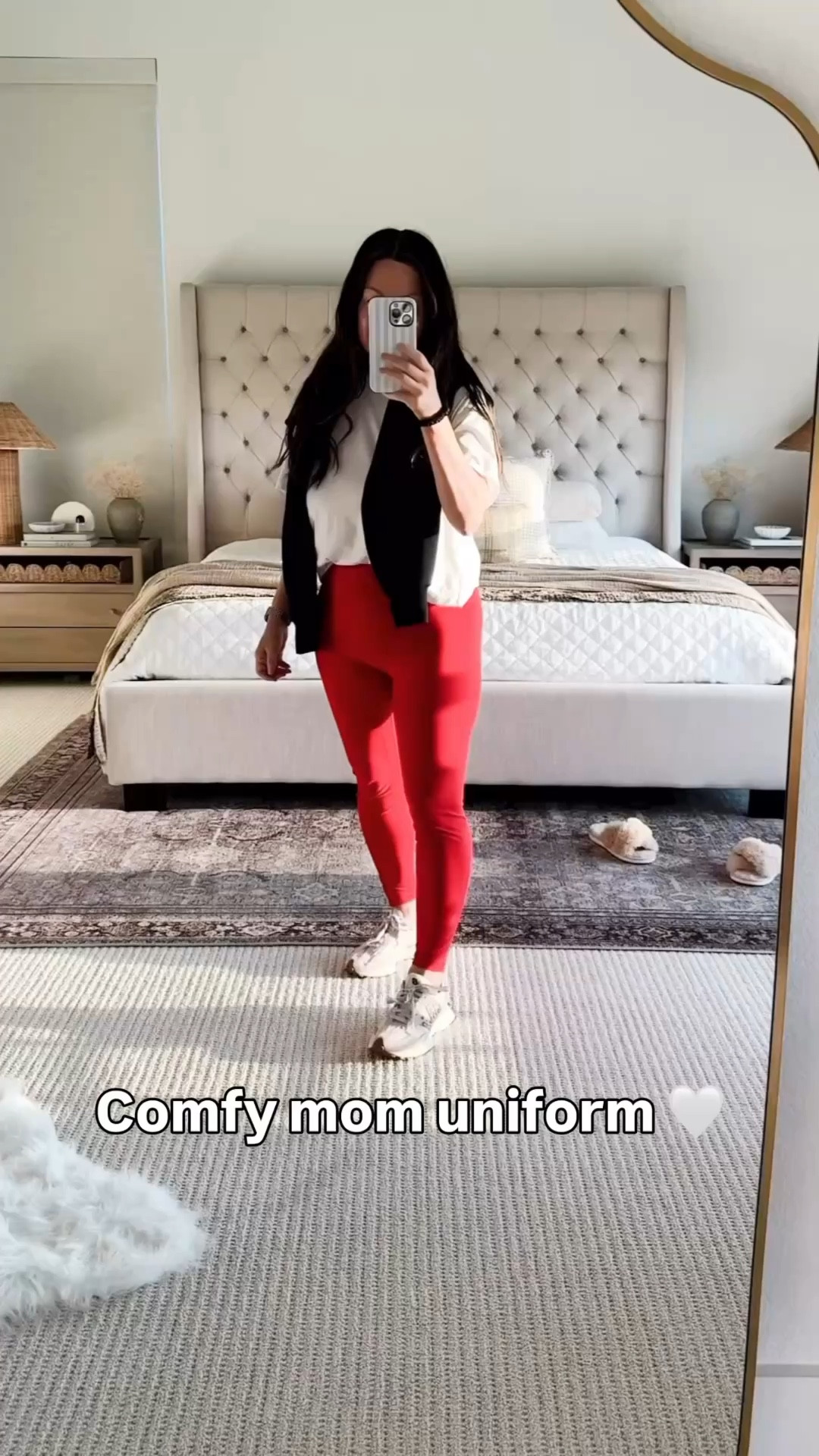 Easy everyday outfit you can throw on and still feel put together—these red leggings are so flattering and comfortable and I love pairing them with a simple white tee, neutral sneakers, and a lightweight layer for that effortless look you can wear running errands, travel outfit, spring outfit, school drop offs or just at home—such a good Amazon activewear find that looks styled without trying too hard, leggings come in several lengths, follow me on LTK for daily outfit ideas, Amazon finds and easy everyday style

#LTKootd #LTKfitnessgoals #LTKvlog