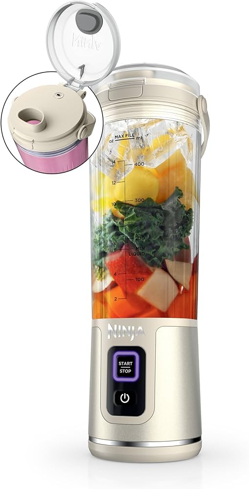 Ninja Blast Portable Blender, Cordless, 18oz. Vessel, Personal Blender For-Shakes and Smoothies, ... | Amazon (US)