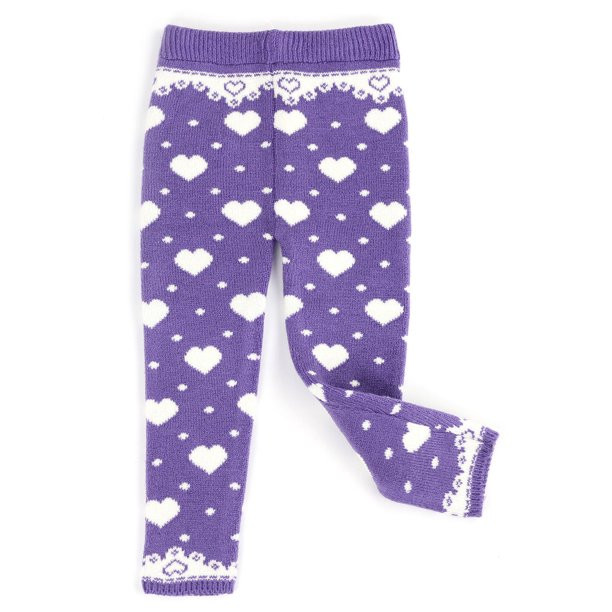 Infants & Toddlers Wool Knitted Winter-Thick Thermal Leggings | All I Want is You Heart Design (L... | Walmart (US)
