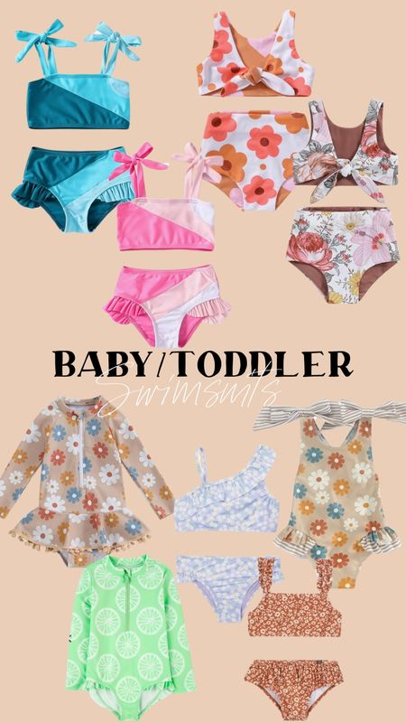 Baby girl / toddler girl swimsuits / one piece swimsuit / bikini / kids swimsuits 

#LTKSeasonal #LTKswim #LTKkids