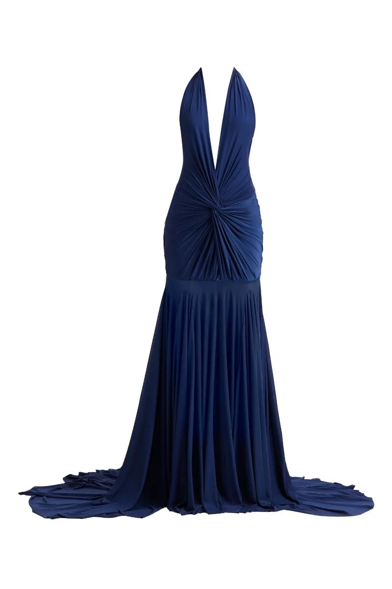 CHLOE MAXI DRESS IN NAVY BLUE | Deme By Gabriella | CULT MIA | CULT MIA UK LTD