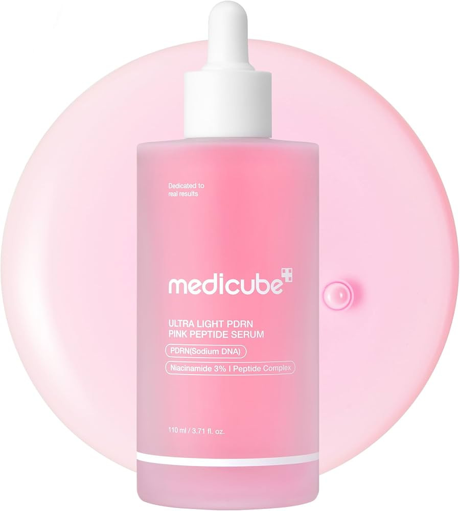 medicube PDRN Pink Peptide Serum with Salmon DNA | Ultra Light Hydrating Serum with Hyaluronic Ac... | Amazon (US)