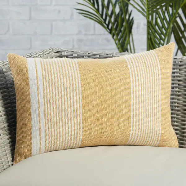 Ladonna Indoor/ Outdoor Striped Lumbar Pillow - Bed Bath & Beyond - 34507896 | Bed Bath & Beyond