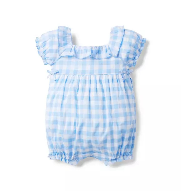 Baby Gingham Ruffle Romper | Janie and Jack