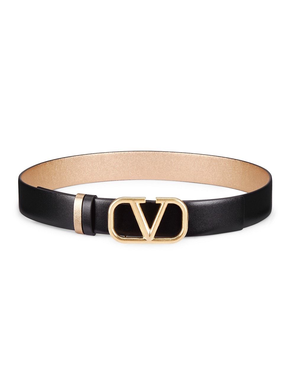 Valentino Garavani VLogo Reversible Leather Belt | Saks Fifth Avenue