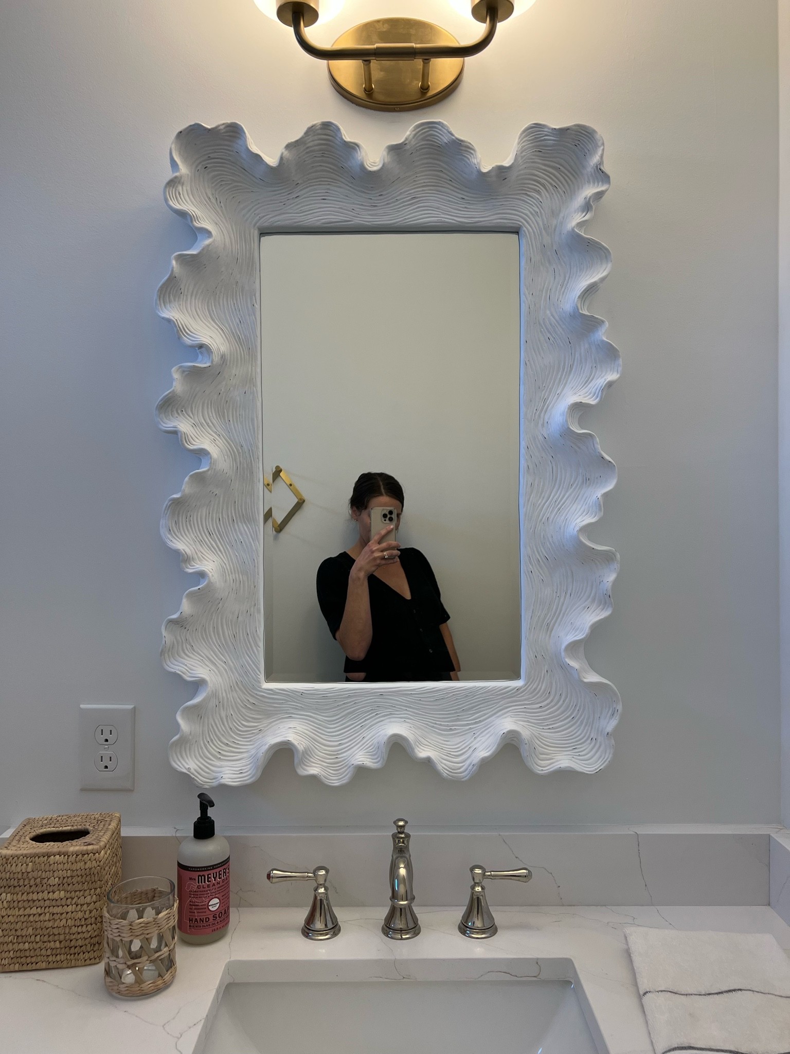 Hall bath mirror, light, faucet. Bathroom accessories. Guest room. Holiday prep. 

#LTKHoliday #LTKhome #LTKSeasonal