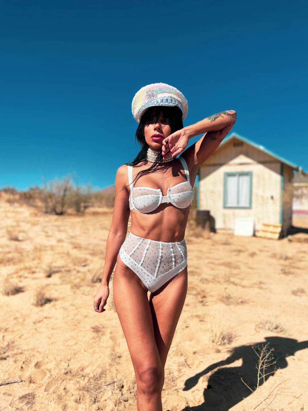 Bridal Bachelorette Party Festival Rhinestone Bikini Bralette Rave Set Outfit Hippie Costume Biki... | Etsy (US)