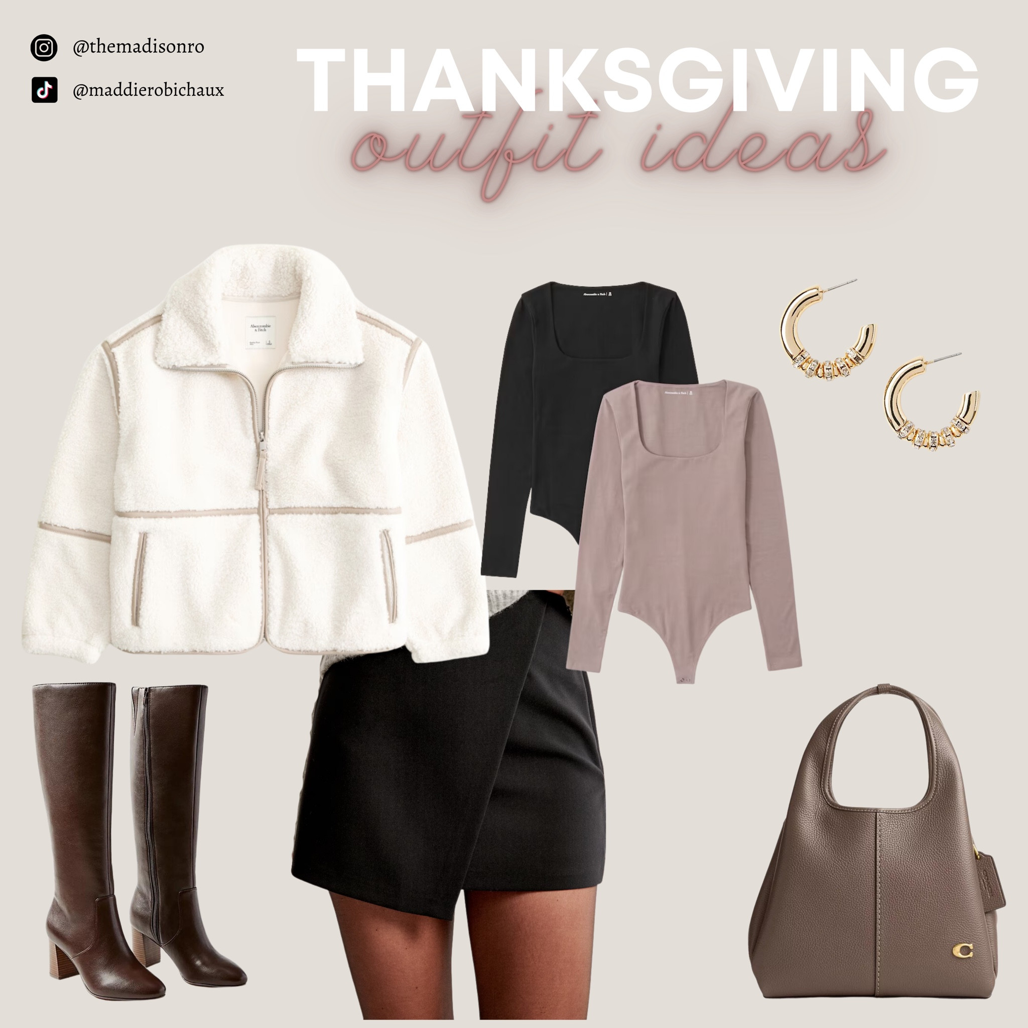 all the fall vibes 👜✨
Coach Bag, Neutral Fit, Knee High Hoots, Brown Boots, Mini Skirt, Jacket of Fall, Sale, Gold Hoops, Lana 23 Bag

#LTKHolidaySale #LTKitbag #LTKsalealert