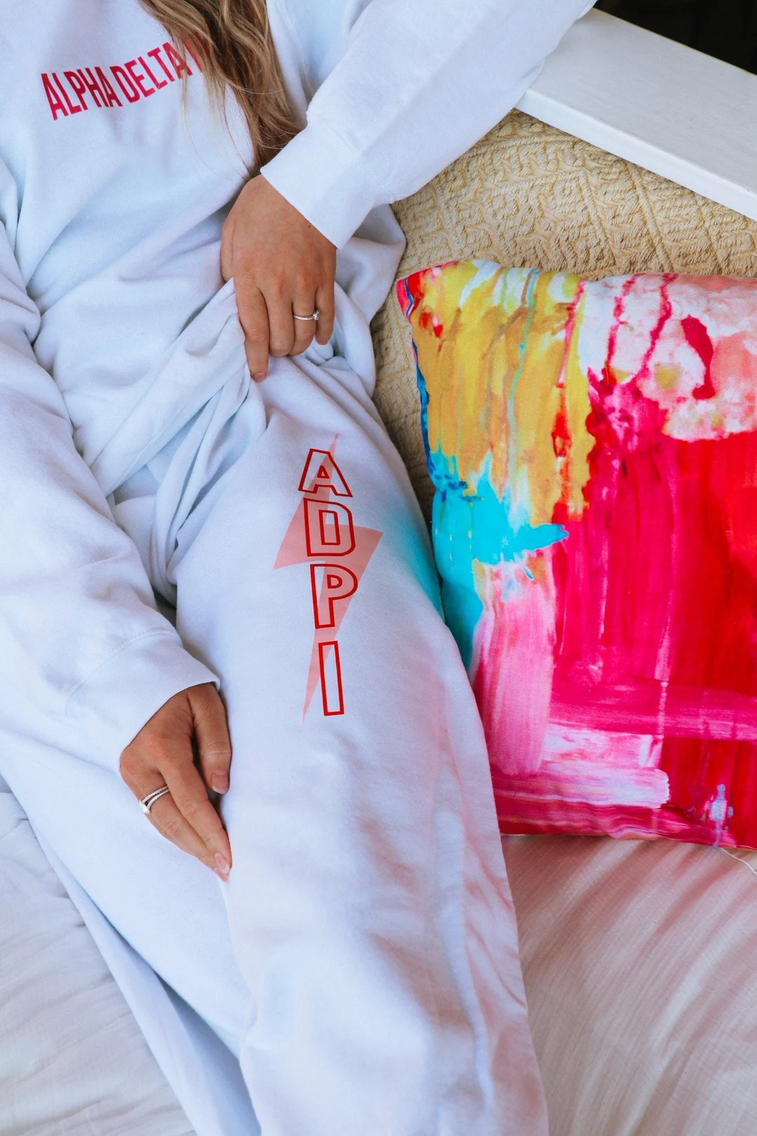 Any Sorority Sweatpants Lounge  Adpi Chi Omega Agd Sdt Kkg - Etsy | Etsy (US)