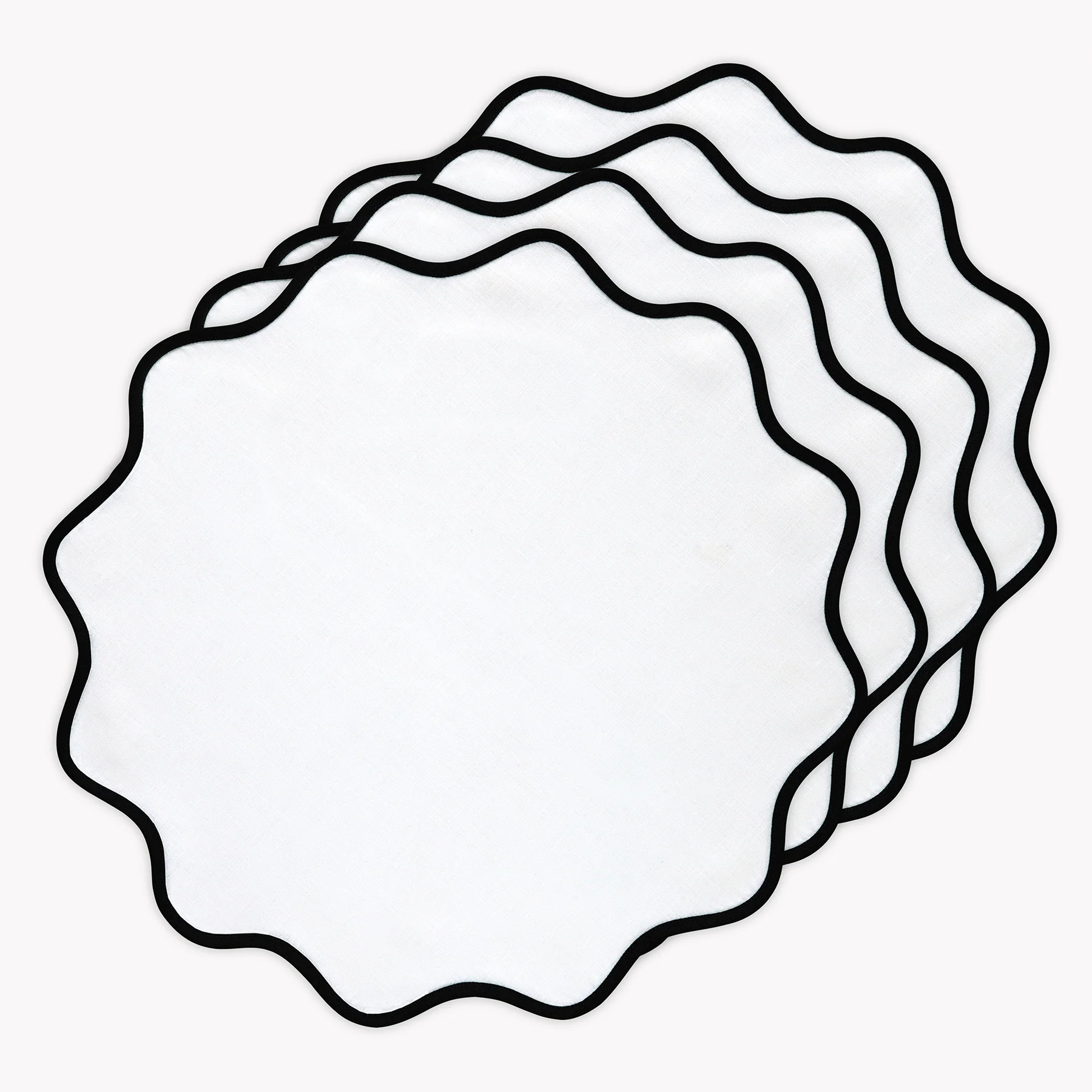 Giselle Scallop Edge Placemats | Solino Home