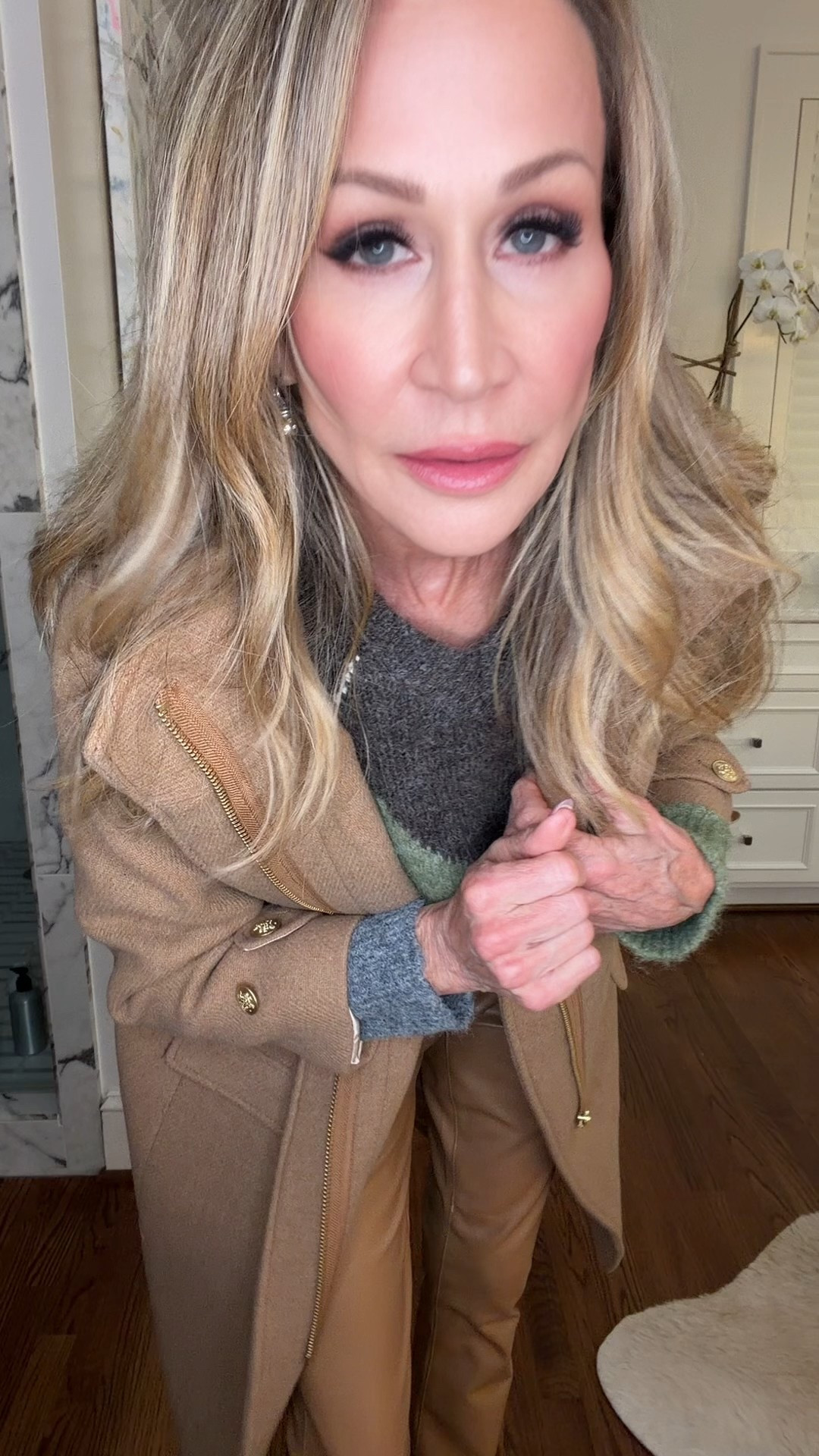 Packing for crazy weather!  Camel coat, argyle sweater, tan faux leather pants, stiletto booties 


#LTKOver40 #LTKSeasonal #LTKootd