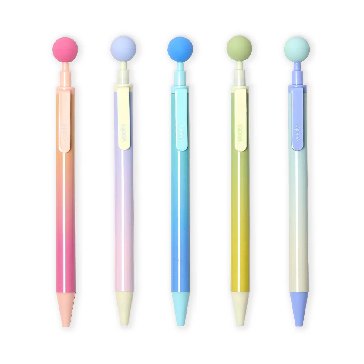Yoobi Evolve Ballpoint Pen 5pk – Retractable Set, 1.0mm Black Ink | Target