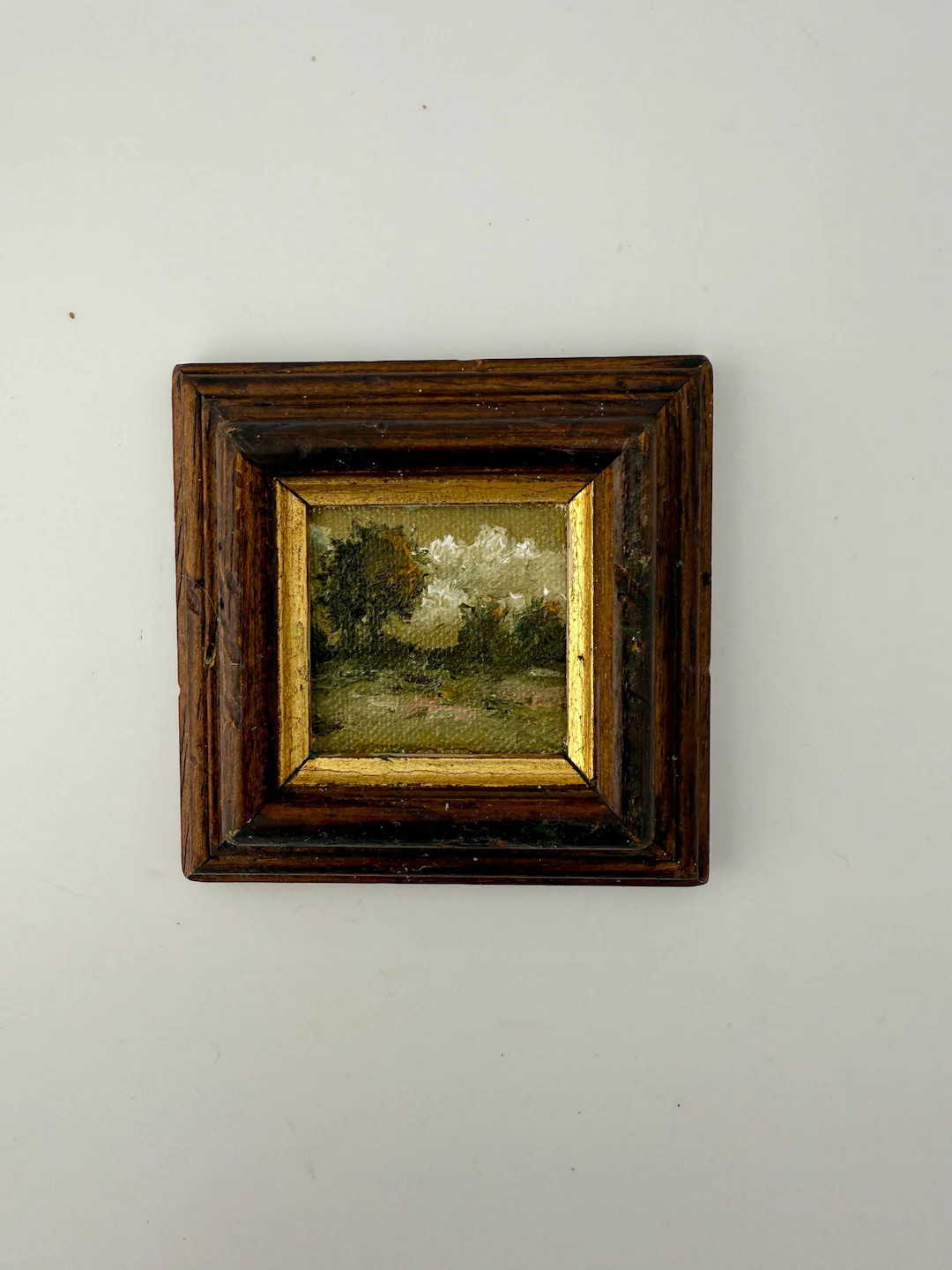 Miniature Landscape Oil Painting – Original Hand-Painted Artwork in Vintage style Frame | Etsy (US)