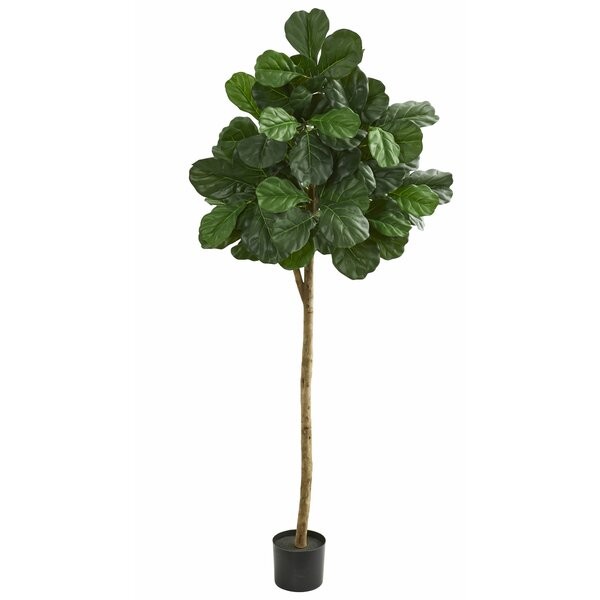 Artificial Fiddle Leaf Fig Tree in Planter | Wayfair North America