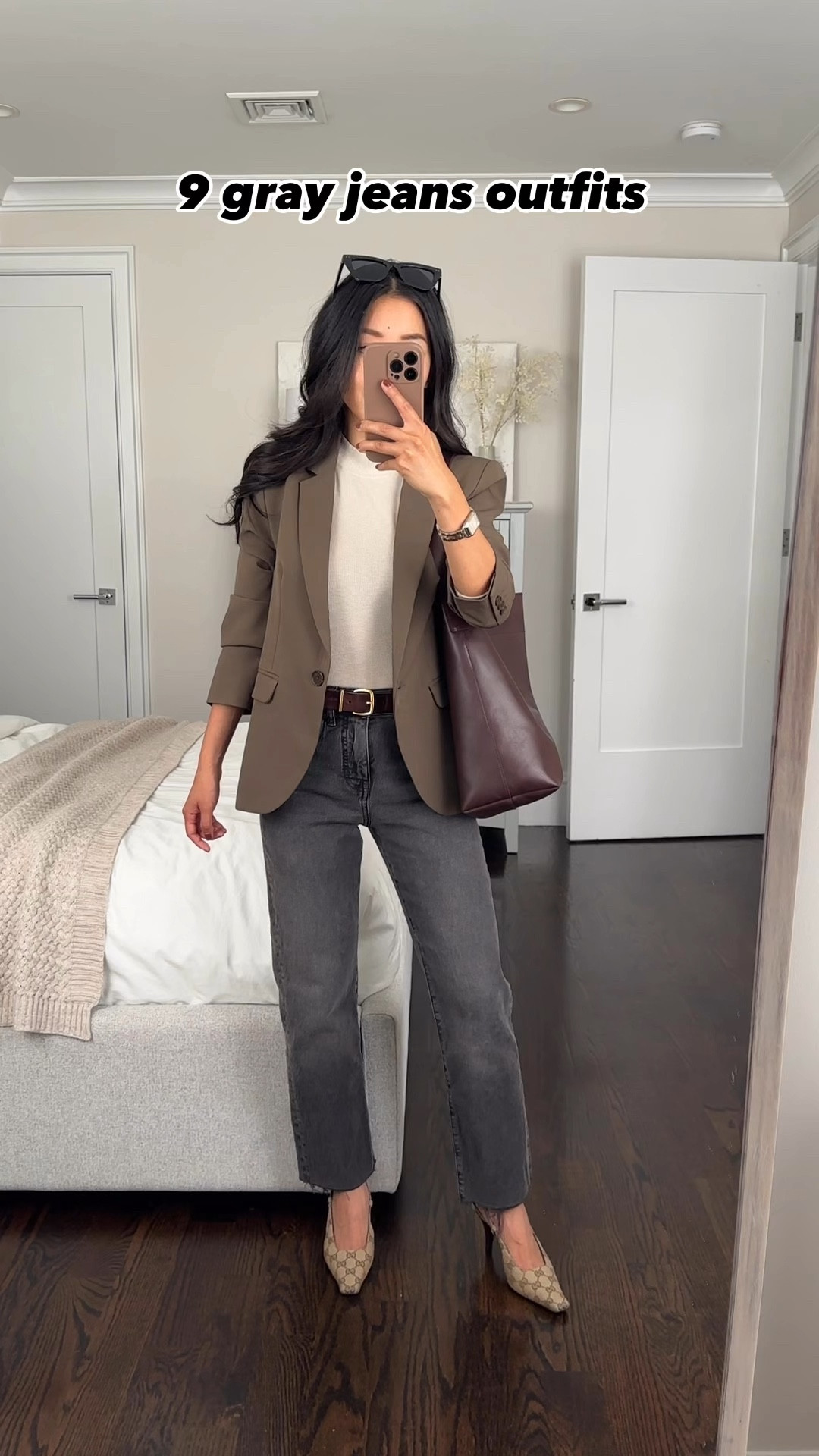 Outfits are all using pieces from my Fall capsule (see my LTK collection)

Fall smart casual capsule wardrobe items that were used in these looks:

1. Trench coat: Oak Fort XXS in “brindle” use code JEANTRENCH for 20% off. Runs oversized & long. Also linked options available in petite sizing
2. Blazer: Old Navy xs petite. Relaxed boyfriend fit on me - color looks different in person than is shown in the link  
3. Long Cardigan: Quince xs, lighter weight
5. Accent color sweater: Quince shrunken cashmere sweatshirt XS
6. Layering tops: Gap xs petite

11. Slim ankle jeans: Madewell 24 hems cut shorter. or I recommend Levi’s wedgie straight for a  finished hem
13. Bucket tote: Madewell chocolate raisin
14. Crossbody bag: Polene with my own strap, not linkable
15. Sneakers: Adidas Spezial 5 (TTS to half size big)
16. Kitten heels: Gucci 35
17. Black Flats: Sezane 5, worn with heel inserts 
18. Ankle boots: Madewell Justine size 5 

Madewell belts xxs 

Fall easy outfit ideas, fall casual, workwear 


#LTKWorkwear #LTKxMadewell #LTKFindsUnder100