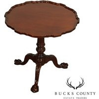 Chippendale Style Carved Mahogany Piecrust Tilt Top Tea Table | Etsy (US)