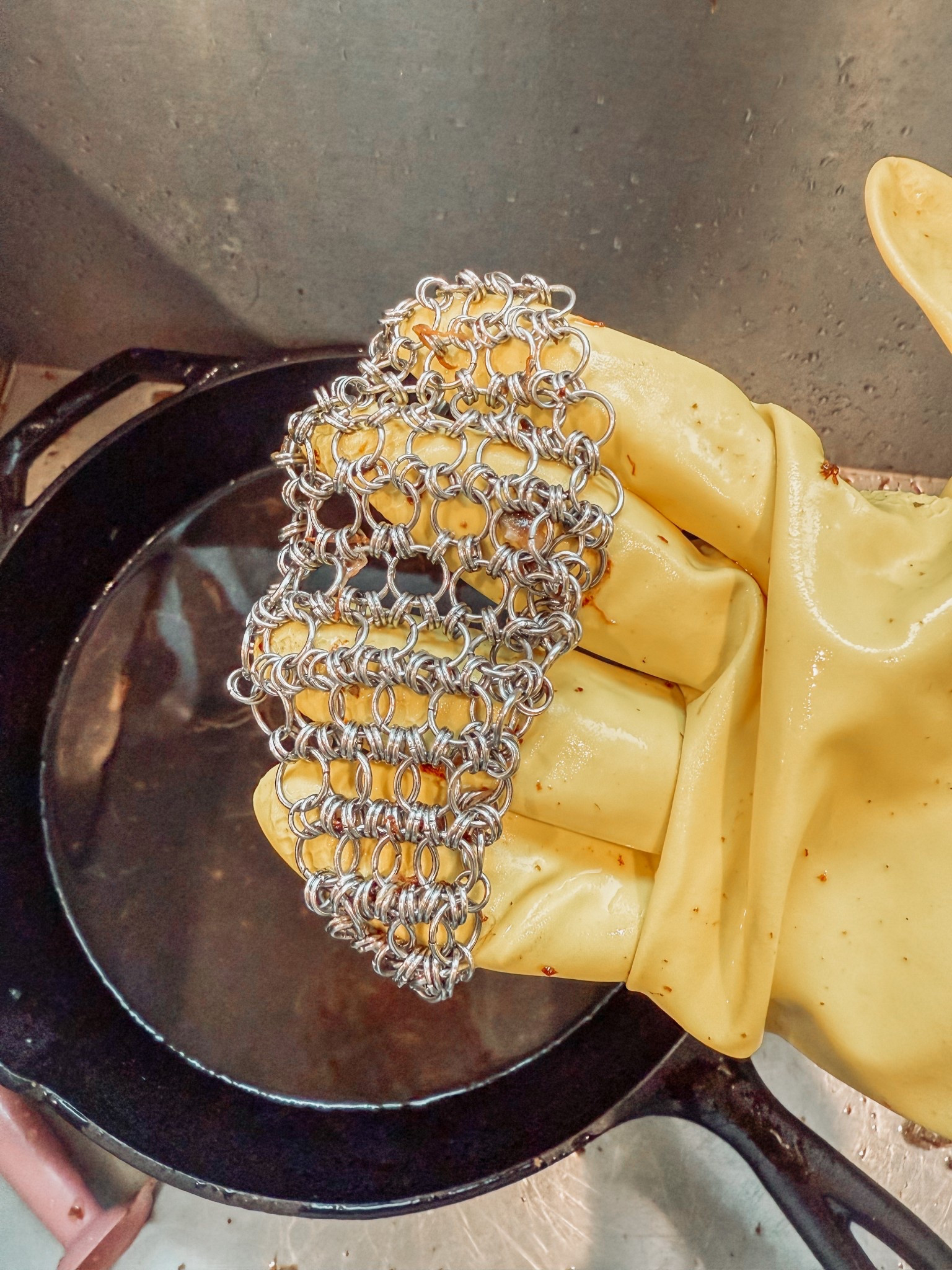 The best tool to get stuck good off your cast iron. Reminder: don’t use soap on your cast iron pan. 🩷🍳

#LTKSaleAlert #LTKFamily #LTKHome