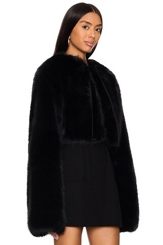 Alyana Faux Fur Jacket in Black | Revolve Clothing (Global)