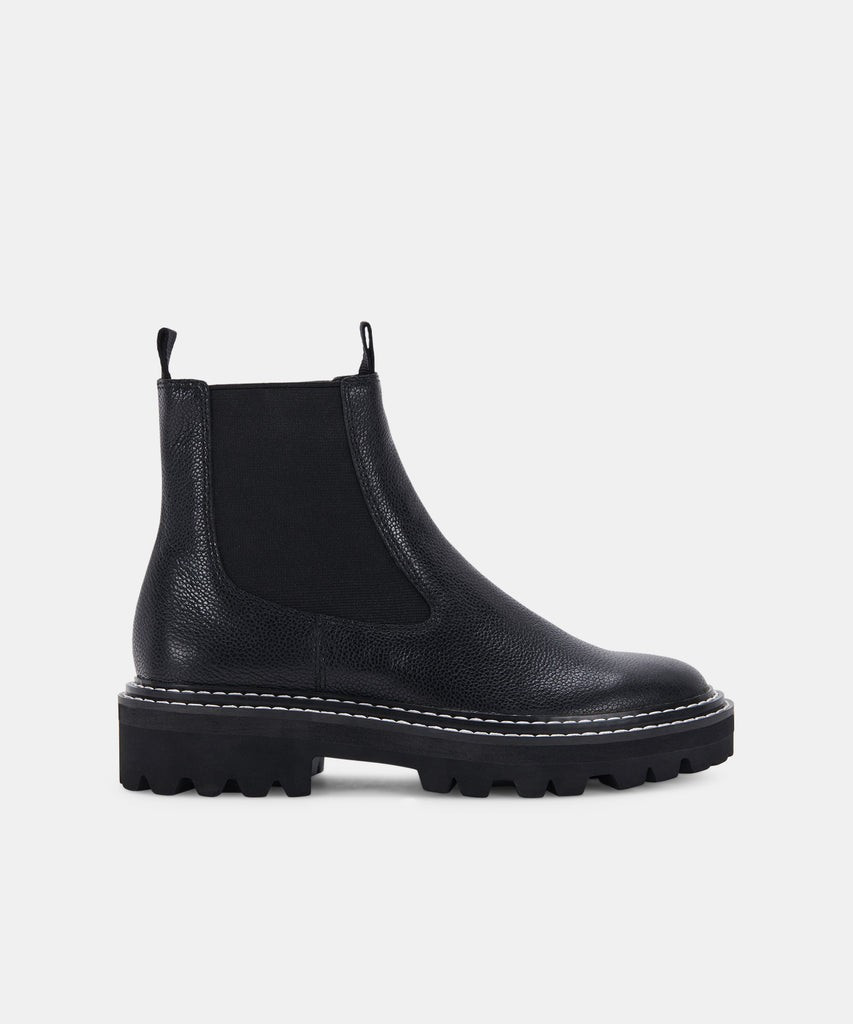 MOANA H2O BOOTS BLACK LEATHER | DolceVita.com