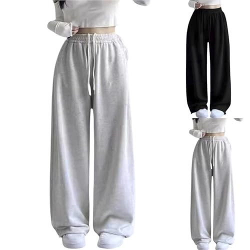 Sweatpants For Girls Teen Girl Clothes Wide Leg Baggy Sweatpants Women Cargo Pants for Women Grey 120 | Amazon (US)