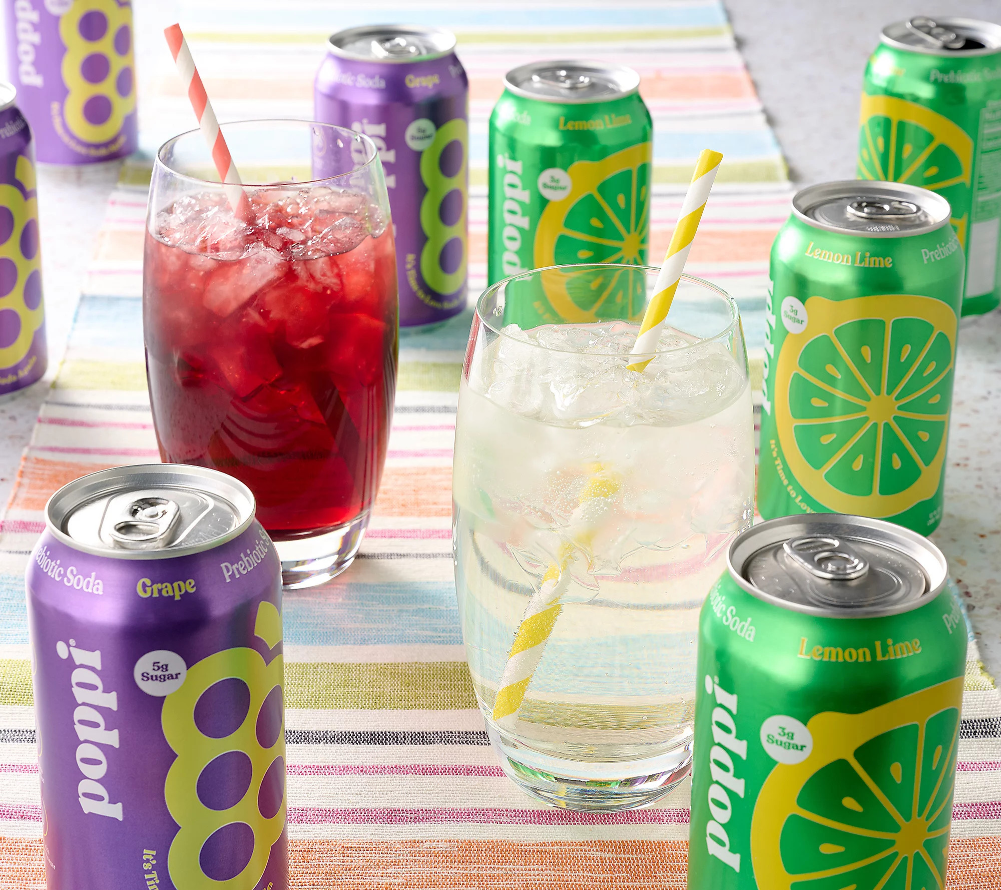 A-D Poppi 24Cans Prebiotic Soda Summer ClassicsAuto-Delivery | QVC