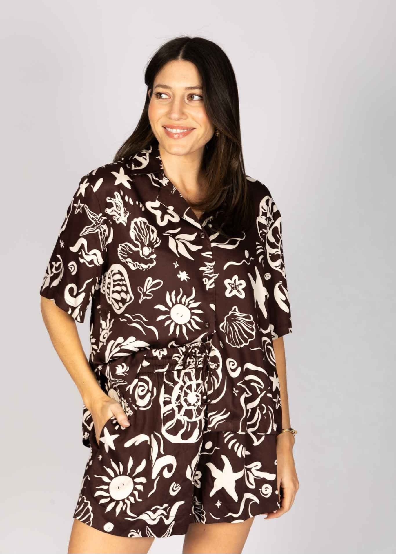 RELAXED SHIRT - SHELL PRINT | WAT The Brand