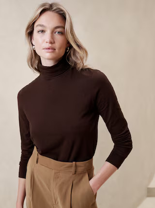 Timeless Turtleneck Shirt | Banana Republic Factory